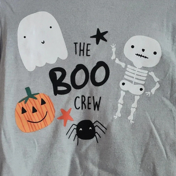 Chic PeaToddler Halloween Pajama Set “The Boo Crew” Long Sleeve 2-Piece Size 2T - Picture 2 of 7